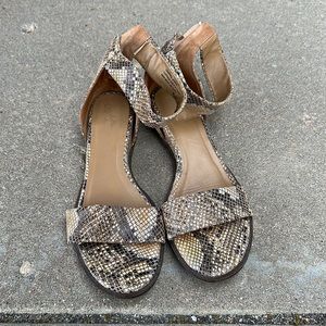 Snake skin sandals